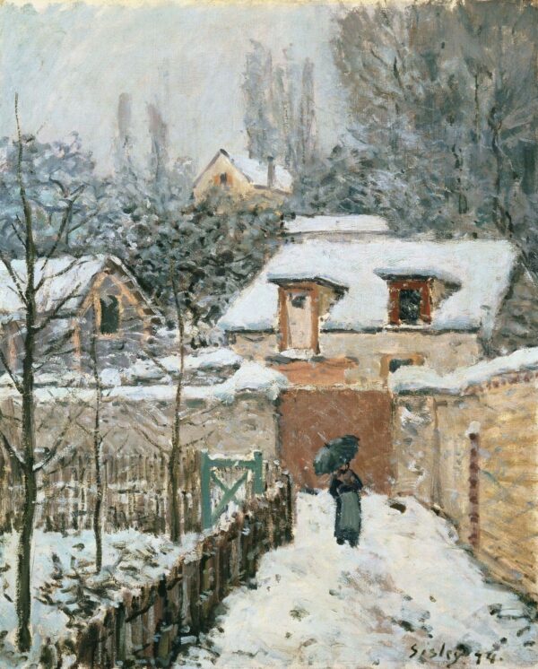 Neige à Louveciennes – Alfred Sisley Alfred Sisley 70x85