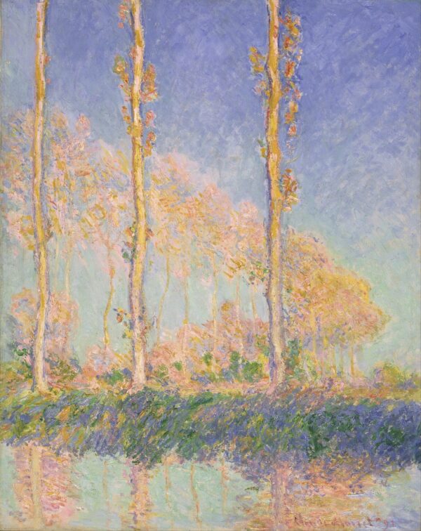 Les Peupliers, trois arbres roses, automne – Claude Monet Claude Monet 70x85