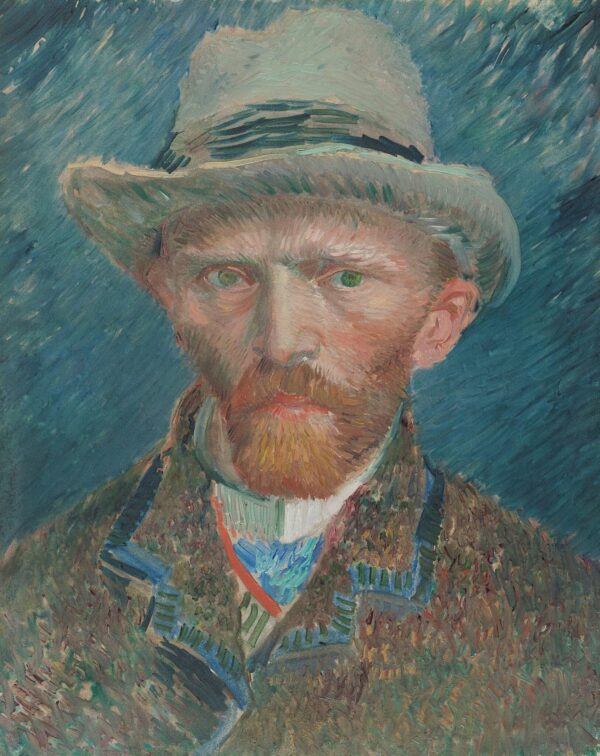 Autoportrait,1886 – Van Gogh Série des Autoportraits de Vincent van Gogh 70x85