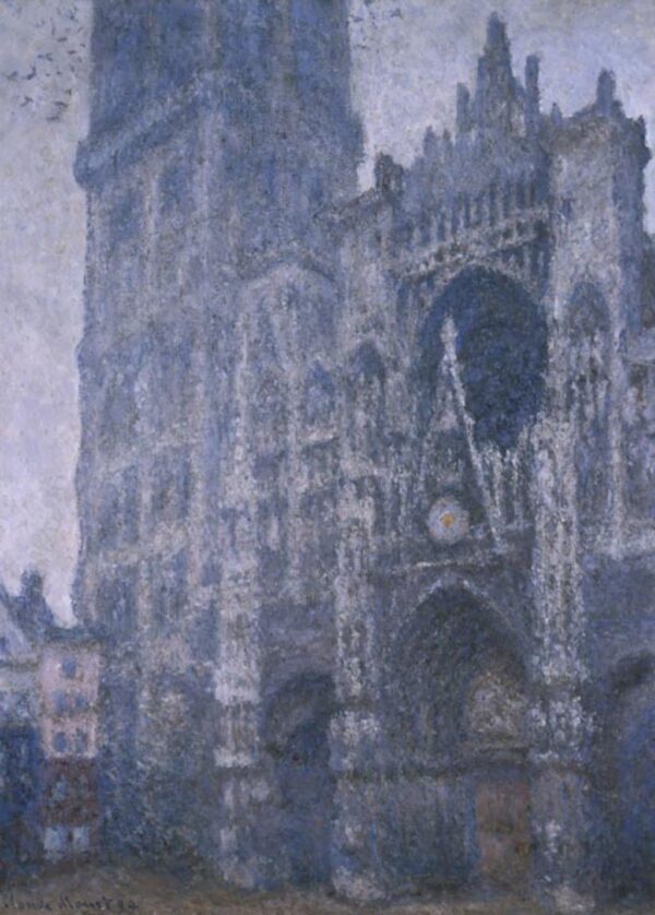 La Cathédrale de Rouen. Le Portail et la tour d’Albane. Temps gris (W1345) – Claude Monet Claude Monet 70x105