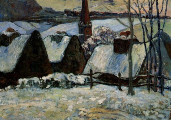 Village breton sous la neige – Paul Gauguin Paul Gauguin 105x70