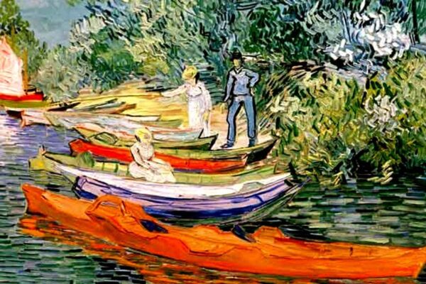 À la rive de l’Oise à Auvers – Van Gogh Vincent Van Gogh 85x75