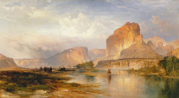 Falaises de la rivière Verte, 1874 – Thomas Moran Thomas Moran