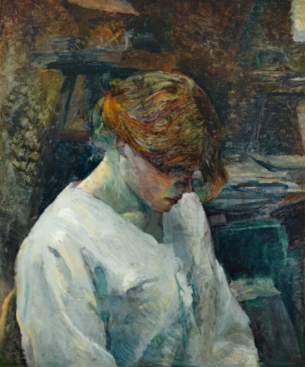 La Rousse dans une blouse blanche – Toulouse Lautrec Henri de Toulouse-Lautrec 70x85