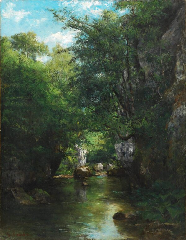 Le ruisseau – Gustave Courbet Gustave Courbet 70x85