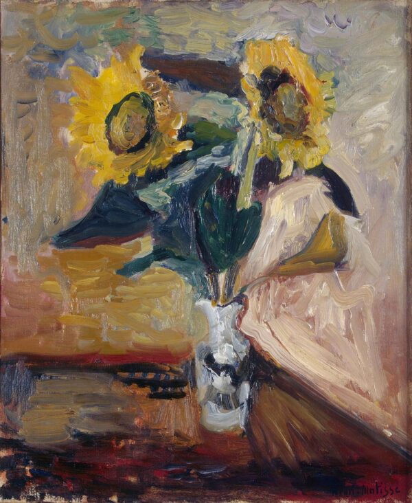 Vase avec tournesols – Matisse Henri Matisse 70x85