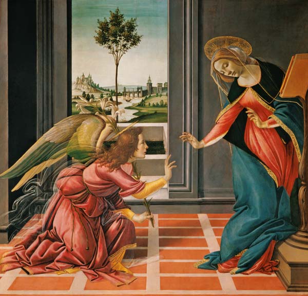 Botticelli Annonciation c.1489 – Sandro Botticelli Sandro Botticelli 70x70