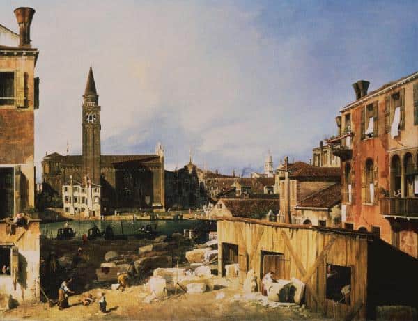 Canaletto, Église et Scuola della Carit – Giovanni Antonio Canal Giovanni Antonio Canal 85x75