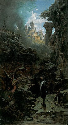 Magicien et Dragon – Carl Spitzweg Carl Spitzweg 70x120