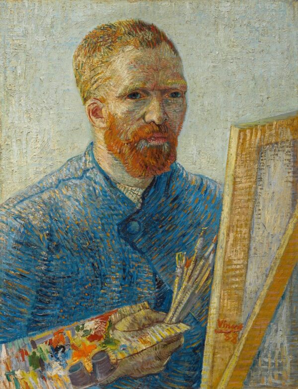 Autoportrait au chevalet – Van Gogh Série des Autoportraits de Vincent van Gogh 70x85