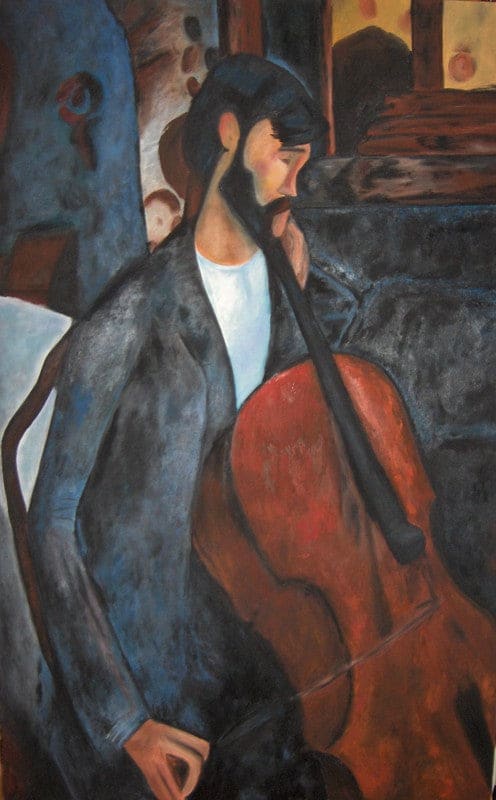 Le violoncelliste – Amedeo Modigliani Amedeo Modigliani 70x105