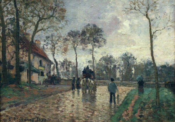 L’autocar pour Louveciennes – Camille Pissarro Camille Pissarro 105x70