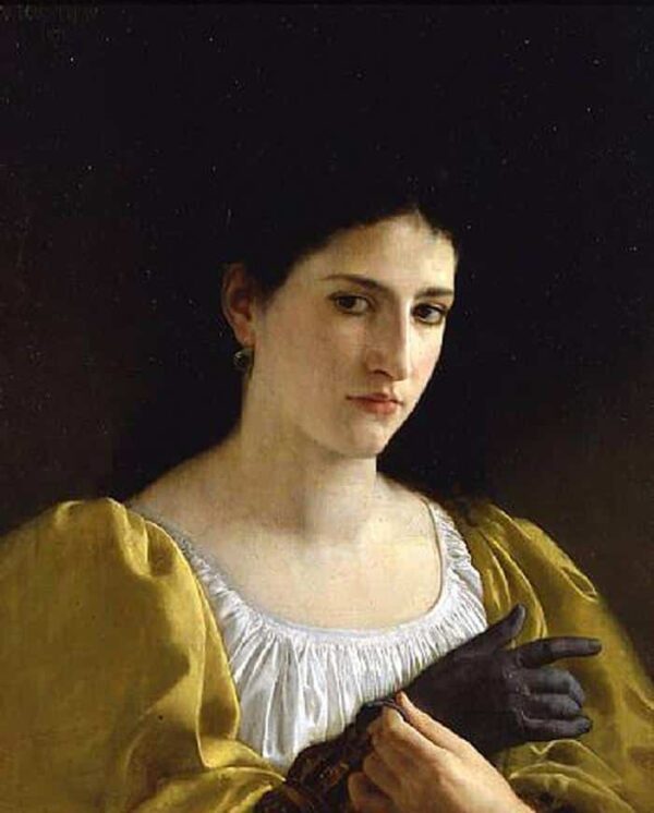 Dame au gant – William Bouguereau William Bouguereau 70x85