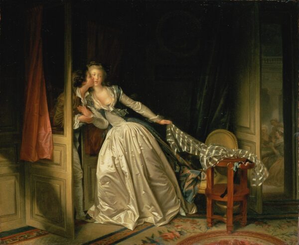 Le baiser volé – Jean-Honoré Fragonard Jean-Honoré Fragonard 85x75