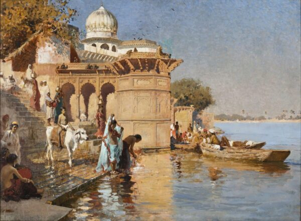 Le long des Ghats, Mathura – Edwin Lord Weeks Edwin Lord Weeks 105x70