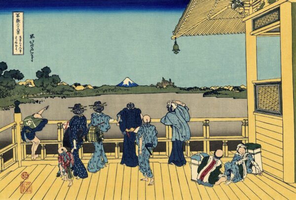 Terrasse Sazai – le Temple de 500 Rakan – Katsushika Hokusai Katsushika Hokusai 105x70