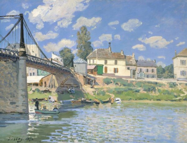 Le pont de Villeneuve-la-Garenne – Alfred Sisley Alfred Sisley 85x75