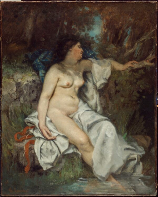 Baigneur dormant au bord d’un ruisseau – Gustave Courbet Gustave Courbet 70x85