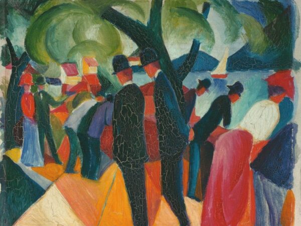 Marche sur le pont – August Macke August Macke 85x75