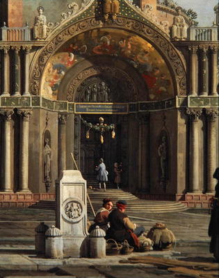 Détail du Capriccio dans une église – Giovanni Antonio Canal Giovanni Antonio Canal 70x85