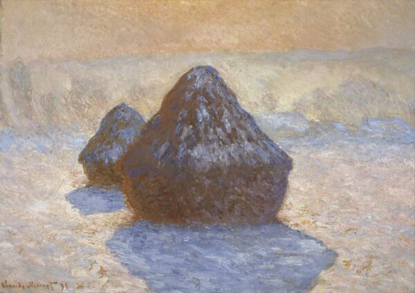 Les meules de foin : Effet de neige – Claude Monet Claude Monet 105x70