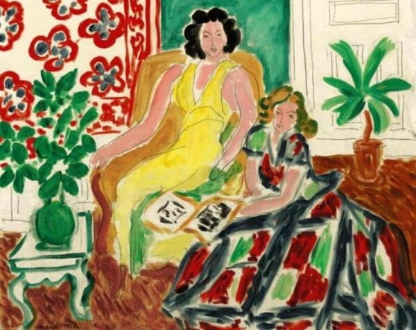 Robe Jaune Et Robe Arlequin – Matisse Henri Matisse 85x75