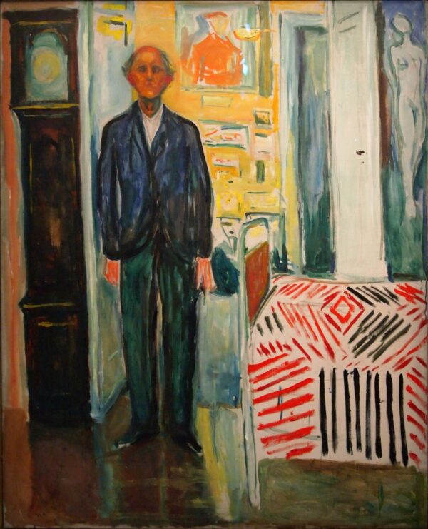 Autoportrait. Entre l’horloge et le lit – Edvard Munch Edvard Munch 70x85