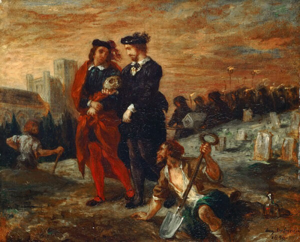 Hamlet et Horace sur le cimetière – Eugène Delacroix Eugène Delacroix 85x75