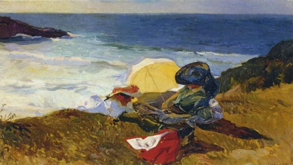 Soleil couchant à Biarritz – Sorolla Joaquín Sorolla 120x70