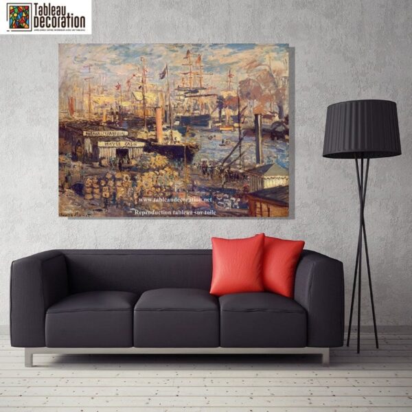 Le Grand Quai au Havre – Tableau Monet Claude Monet 85x75 2