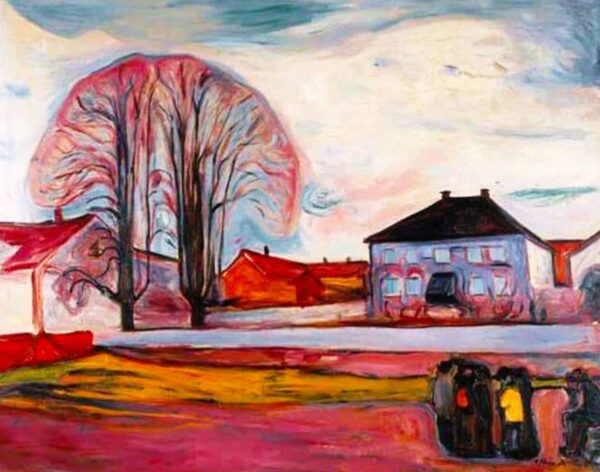 Maison à Aasgaardstrand – Edvard Munch Edvard Munch 85x75