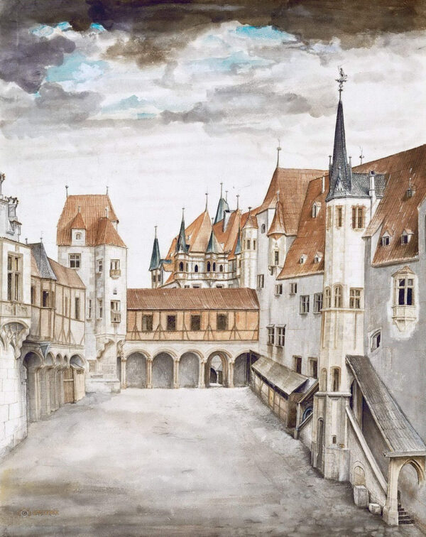 Cour du château, Innsbruck – Albrecht Dürer Albrecht Dürer 70x85