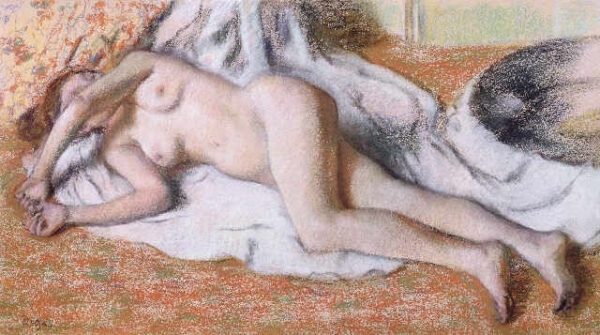 Après le bain ou, Nu couché – Edgar Degas Edgar Degas 120x70