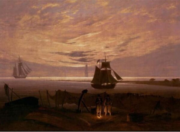 Soir à la Mer Baltique – Caspar David Friedrich Caspar David Friedrich 105x70