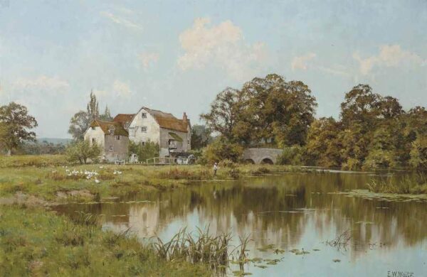 Le vieux moulin à eau – Edward Wilkins Waite Edward Wilkins Waite 105x70