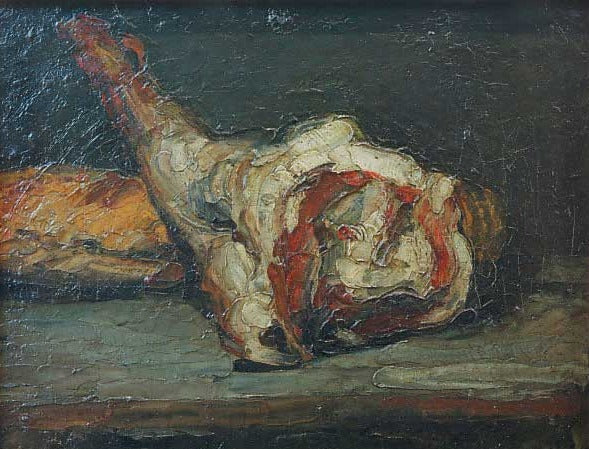 Pain et gigot d’agneau – Paul Cézanne Paul Cézanne 85x75