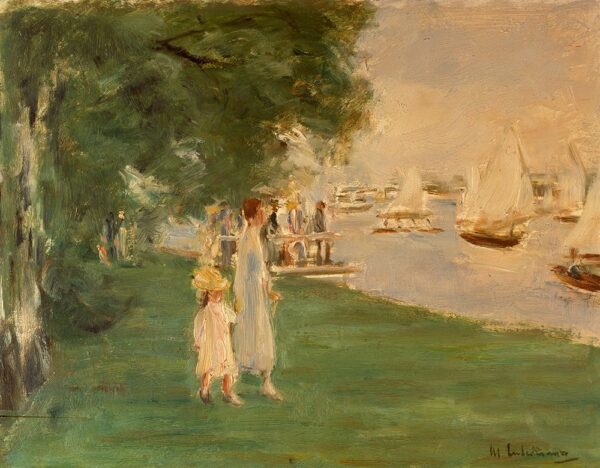 La course de yachts, paysage de Wannsee – Max Liebermann Max Liebermann 85x75