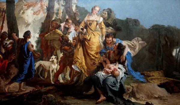 La découverte de l’enfant Moïse – Giambattista Tiepolo Giambattista Tiepolo 120x70