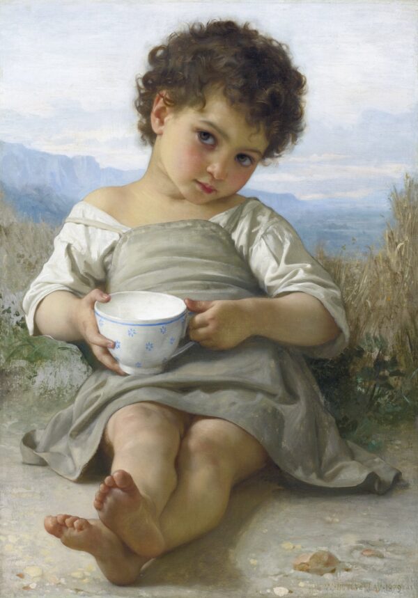 La tasse de lait – William Bouguereau William Bouguereau 70x105