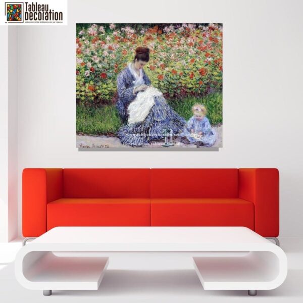 Camille Monet et l’enfant au jardin – Claude Monet Claude Monet 85x75 2