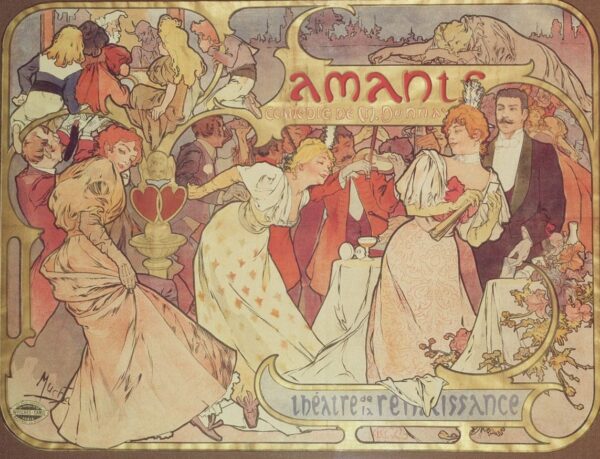 Les Amants – Mucha Alphonse Mucha 85x75