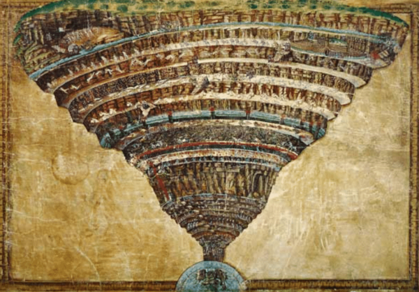 Illustration de la Divine Comédie de Dante Alighieri (Abîme de l’enfer) – Sandro Botticelli Sandro Botticelli 105x70