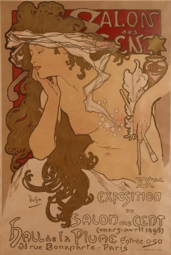 Affiche salon des cents – Mucha Alphonse Mucha 70x105