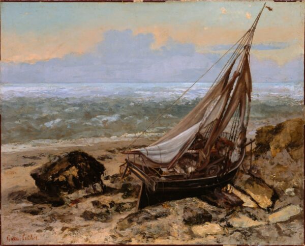 Bateau de pèche – Gustave Courbet Gustave Courbet 85x75