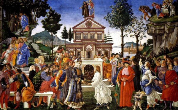 La tentation du Christ – Sandro Botticelli Sandro Botticelli 105x70