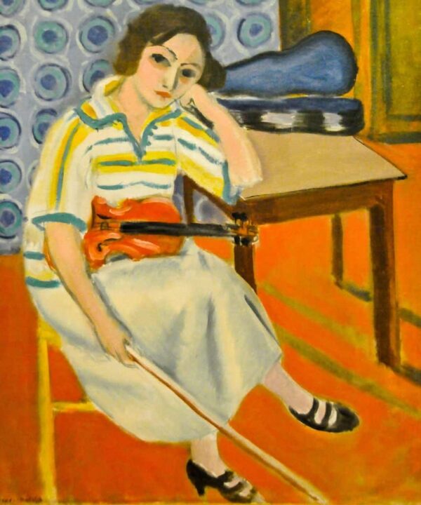 Femme avec un violon 1921 – Matisse Henri Matisse 70x85