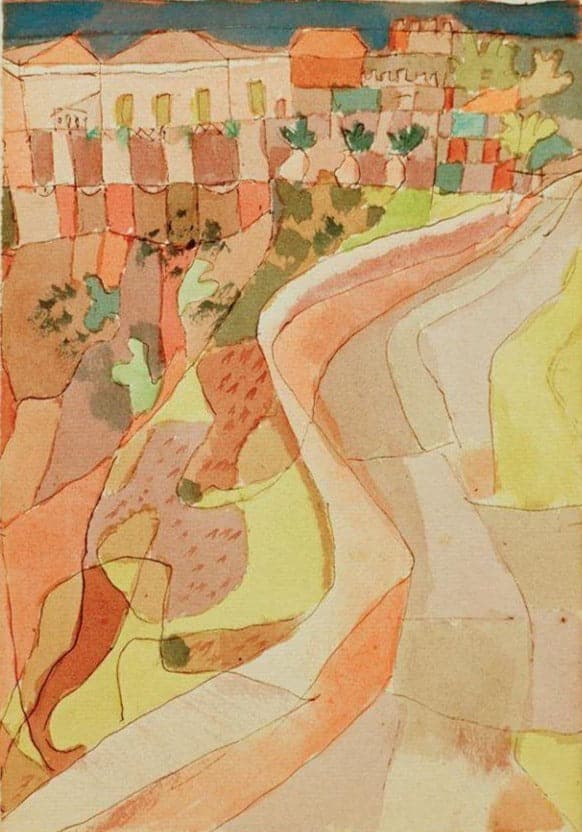 Route près de la Villa Mazzaro – Paul Klee Paul Klee 70x105