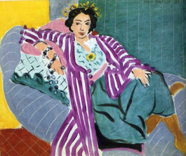 Petite odalisque en robe pourpre – Matisse Henri Matisse 85x75