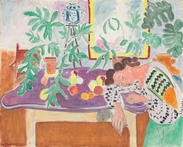 Nature morte avec une femme endormie – Matisse Henri Matisse 85x75