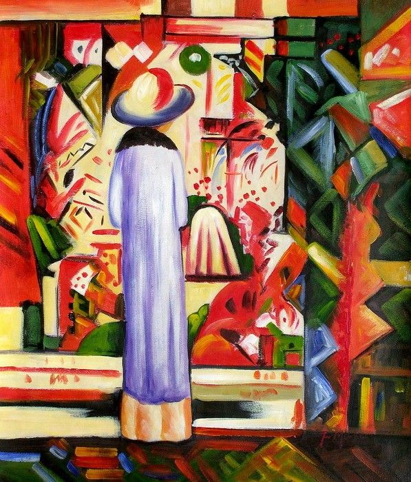 Grande vitrine lumineuse – August Macke August Macke 70x85